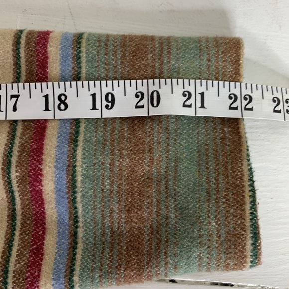 Vintage David Paul New York Southwestern Stripe Winter Wool Blend Blazer Jacket - Picture 9 of 12